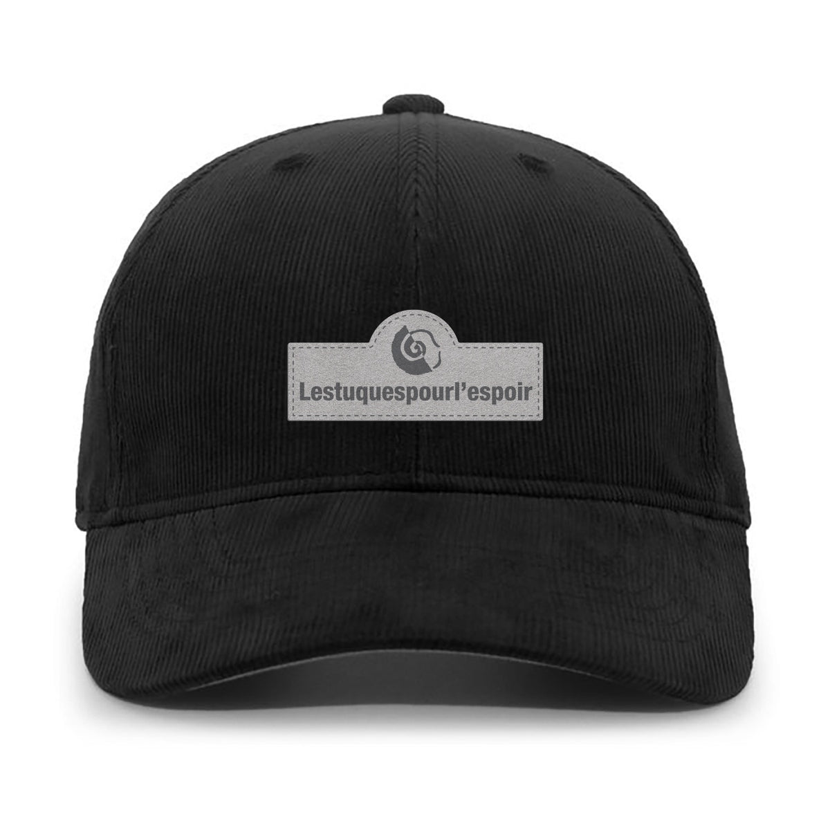 Black Corduroy Cap - FRENCH